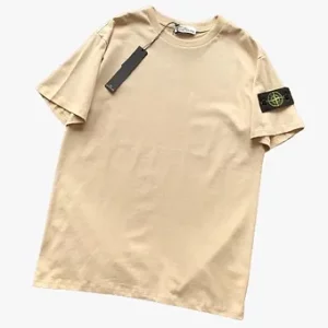 Stone Island Tshirt Beige Brown Batch
