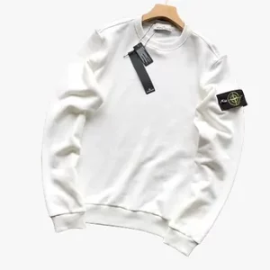 Stone Island white zipshirt