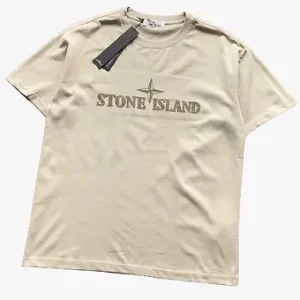 Stone Island Tshirt Yellow Brown