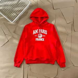 AMI de Paris Hoodie Red