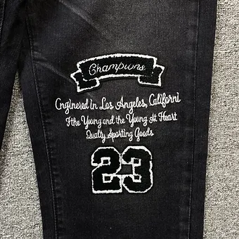 Amiri jeans black logoside