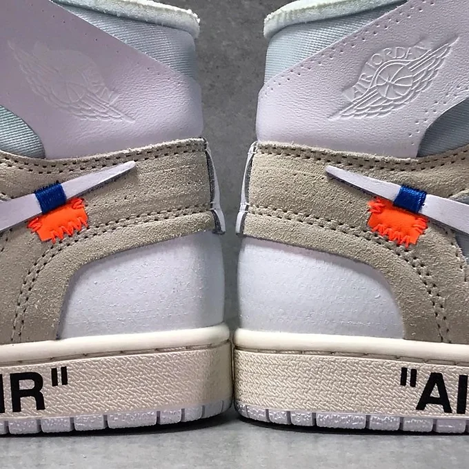 Air jordan 1 off white white joint