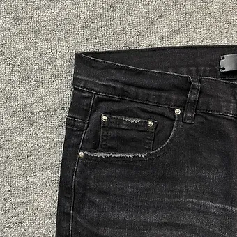 Amiri jeans black logoside