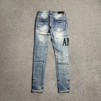 Amiri jeans blue black logo side