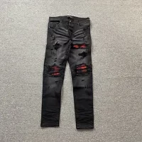 Amiri jeans red black