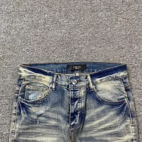 Amiri jeans white blue