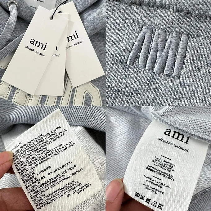 cad729_529e0deeb6ed4e479298ac793c6de802~mv2 AMI de Paris Hoodie Grey