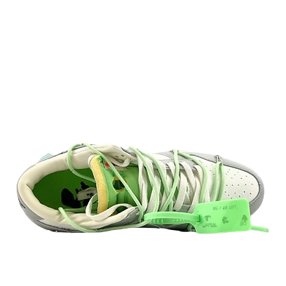 Off-White Dunk Low Lot green and green tag