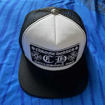 Chrome Hearts Cap Black White Basic