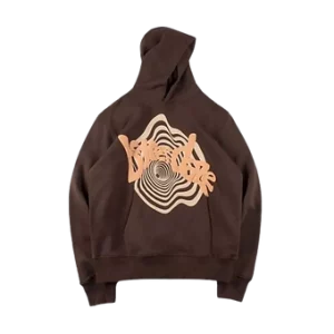 Brown Sp5der Hoodie Beige