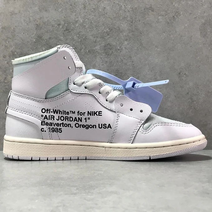 Air jordan 1 off white white joint