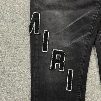 Amiri jeans black logoside