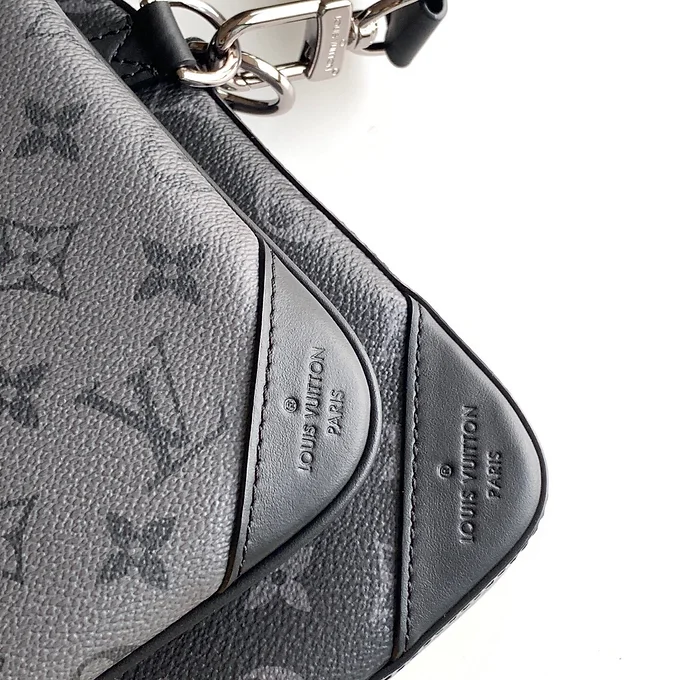 Lv Men Bag Black / Gray Monogram