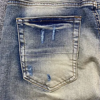 Amiri jeans white blue