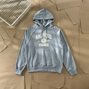 AMI de Paris Hoodie Grey
