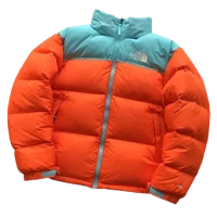 TNF Central Cee orange baby blue winterjacket