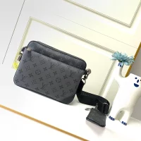 Lv Men Bag Black / Gray Monogram
