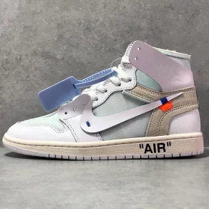 Air jordan 1 off white white joint