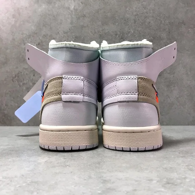 Air jordan 1 off white white joint
