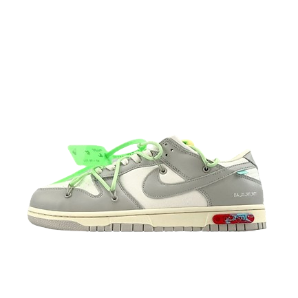Off-White Dunk Low Lot green and green tag