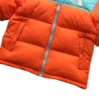 TNF Central Cee orange baby blue winterjacket