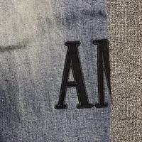 Amiri jeans blue black logo side