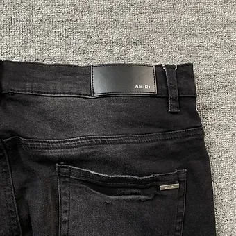 Amiri jeans red black