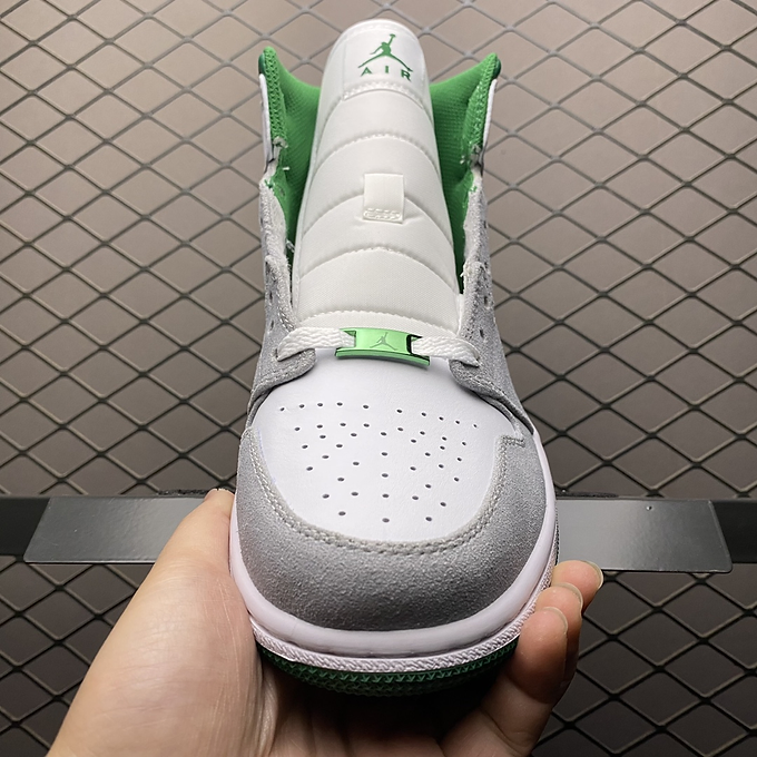 Jordan 1 grey pine green