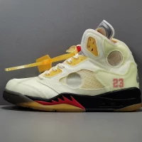 Air jordan 5 x OFF WHITE sail