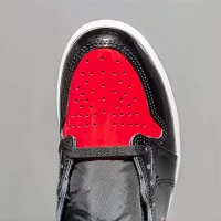 Air jordan 1 patent leather black and red