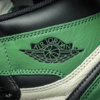 Jordan 1 black and green toe