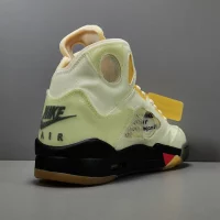 Air jordan 5 x OFF WHITE sail