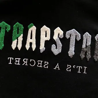 Trapstar hoodie black/green irongate
