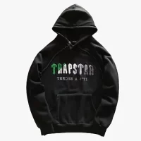 Trapstar hoodie black/green irongate