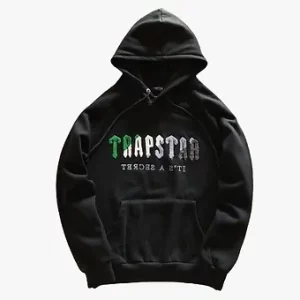 Trapstar hoodie black/green irongate
