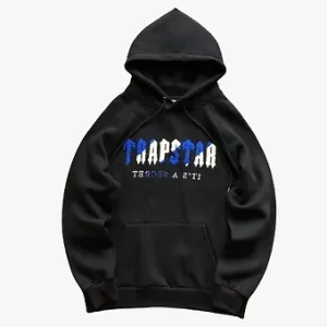 Trapstar hoodie black/blue irongate