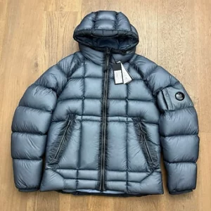 CP Company Puffer Blue Silver