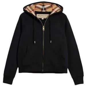 Burberry Zip Hoodie Black