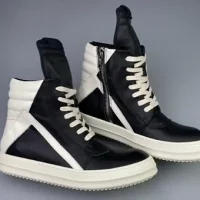 Rick Owens Sneaker High Black White
