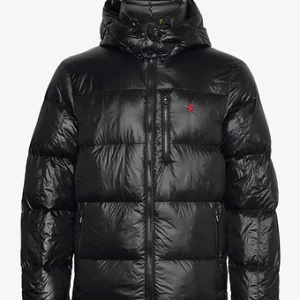 Polo Ralph Lauren Puffer Jacket Black Glossy