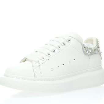Alexander McQueen White Glitter
