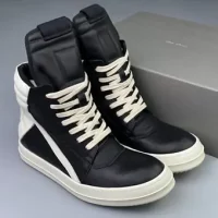 Rick Owens Sneaker High Black White