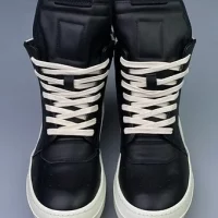 Rick Owens Sneaker High Black White