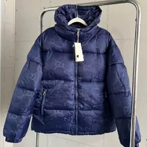 Gucci Monogram Puffer Jacket Navy