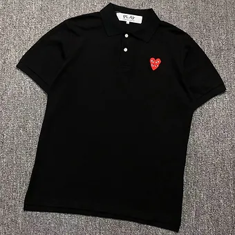 3b731d_a4d1e25364324d118c563cc35688abcc~mv2 Comme des Garcons Polo Shirt Black