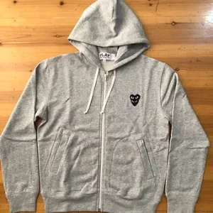 Comme des Garcons Zipper Double Heart Grey