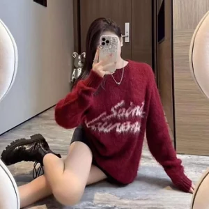 Yves Saint Laurent Knit Red