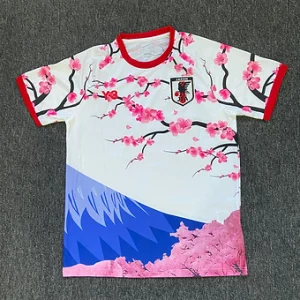 Soccer Jersey Japan Flowers