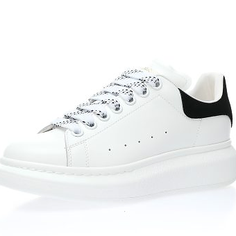 Alexander McQueen White Laces Black