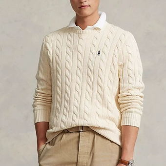 RL Thin Classic Sweater Beige